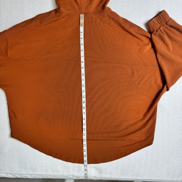 KNIX Oversized Hoodie "Good To Go" in Rust-Caramel Brown Size XL w Pocket - Picture 9 of 12